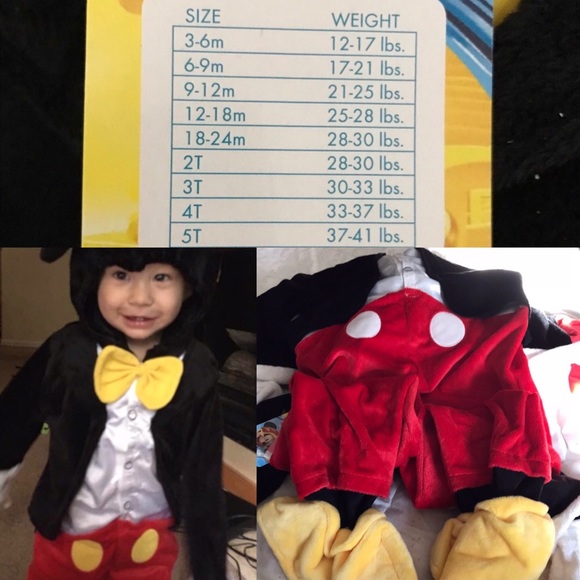 Disney Mickey Mouse Costume 3-6M NWT Koala Kids. - Picture 2 of 6